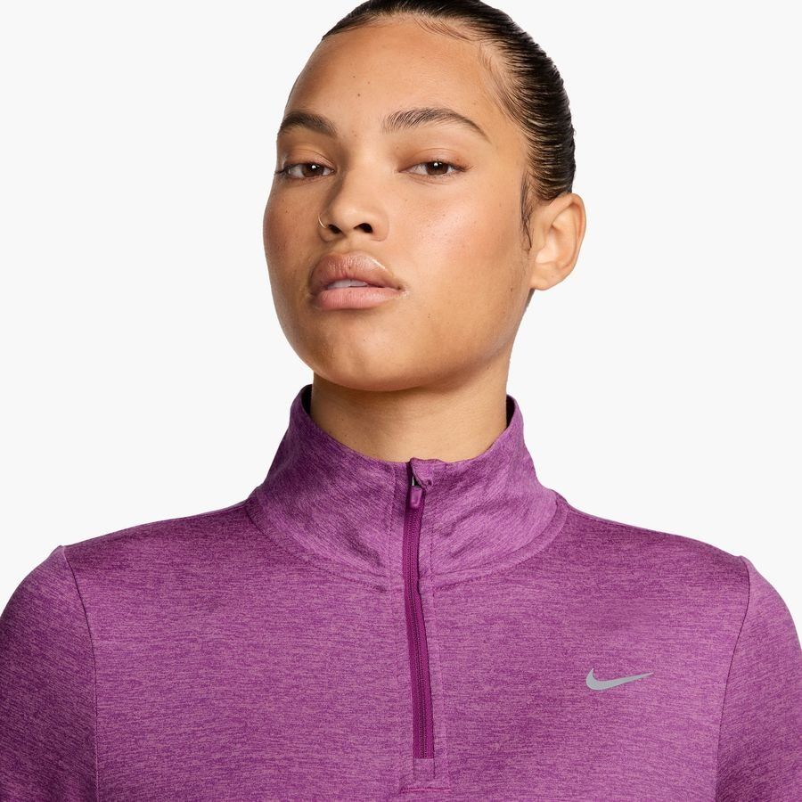 Nike Haut Running Swift Element Dri-FIT HZ - Hot Fuchsia/Argenté Femme