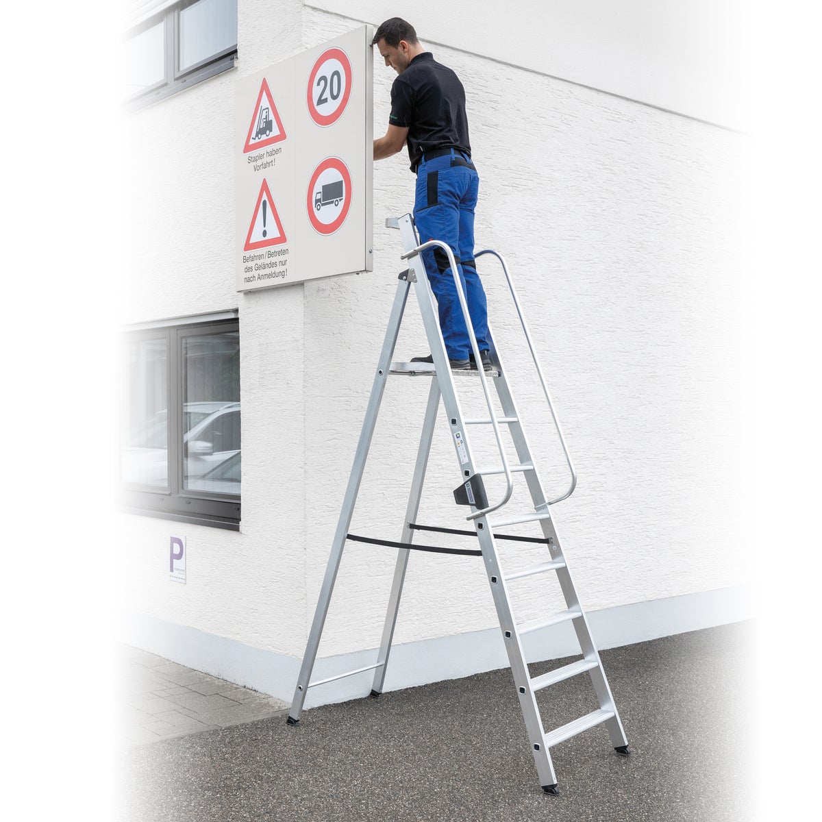 MUNK aluminium trap, 4 treden