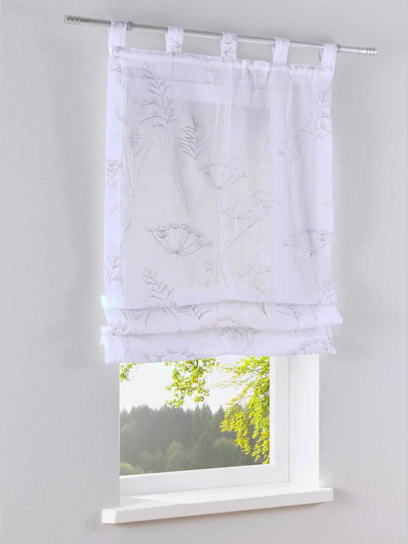 Store-bateau avec broderie