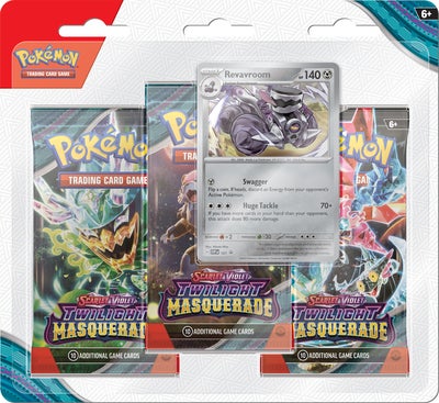 Pokémon Scarlet & Violet Twilight Masquerade SV6 Samlekort Blandet 3-Pack