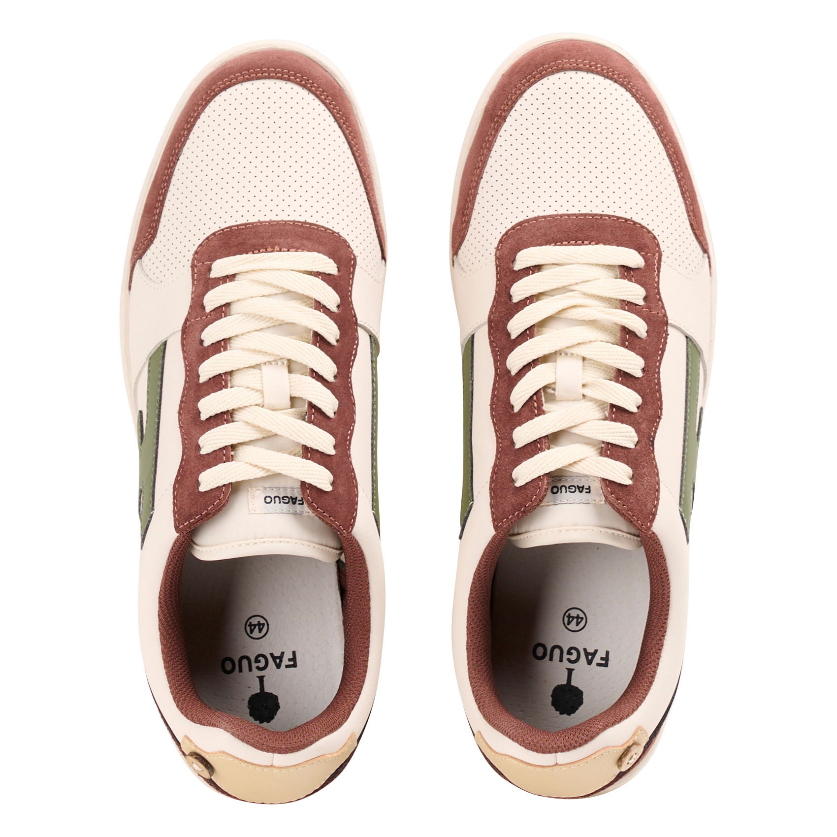 HAZEL - Baskets basses en cuir | Beige