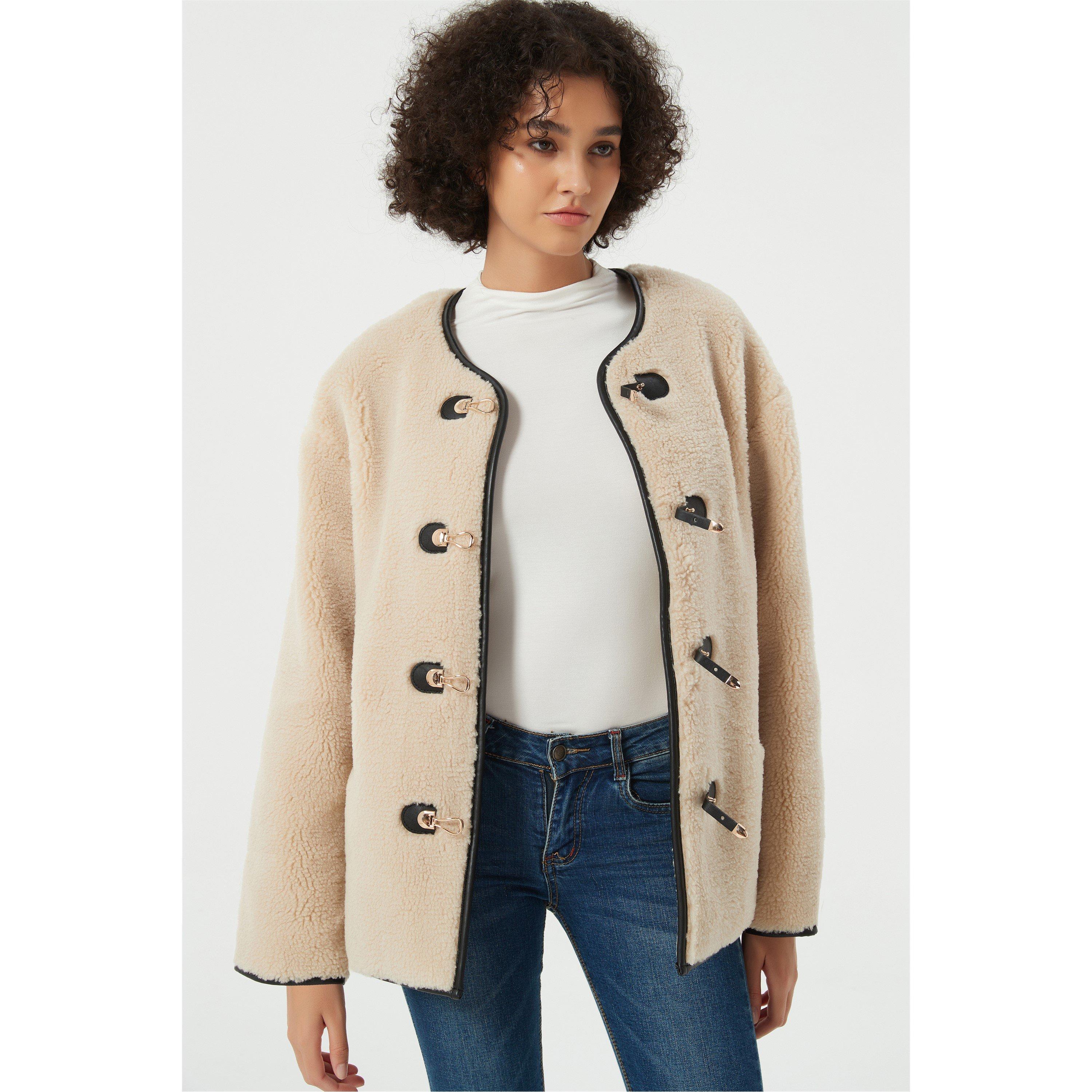 Be You B Teddy Buckle Jacket