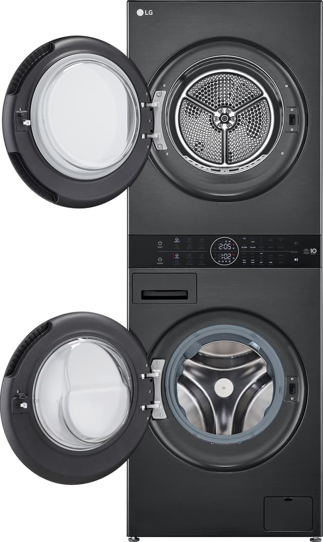 LG WashTower vaskemaskine/tørretumbler WT1210BBF (Sort)