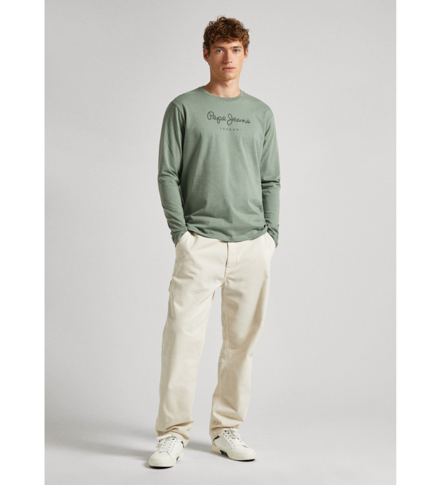 Pepe Jeans Camisa Eggo Manga Larga Verde