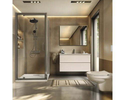 Douchekolom incl. thermostaat Ideal Standard Ceratherm T25+ Eco chroom glanzend A7212AA