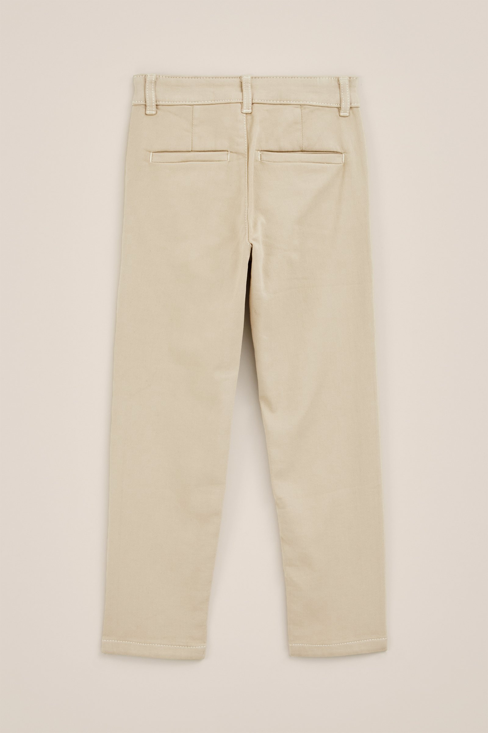 Jongens slim fit chino van jogkwaliteit WE Fashion Beige