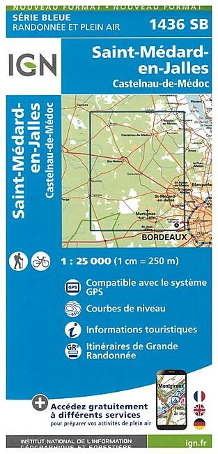 IGN - 1436 SB SAINT MEDARD EN JALLES 1 25 000