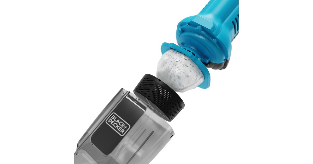 BLACK+DECKERNVD215J-QW 7.2V 1.5Ah Kruimeldief met accessoires handstofzuiger  (Blauw/zwart)