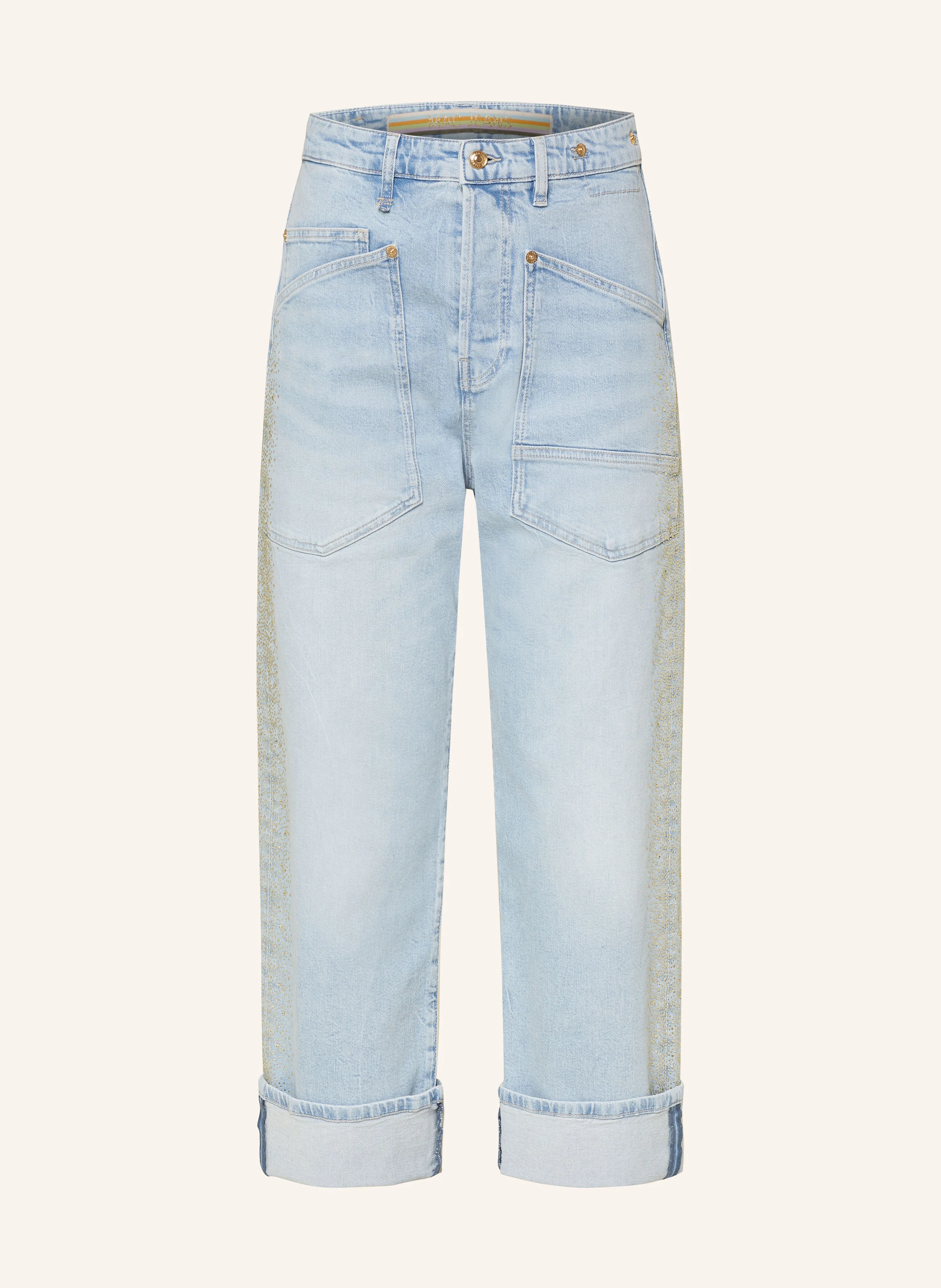MAC Boyfriend Jeans BAGGY mit Schmucksteinen