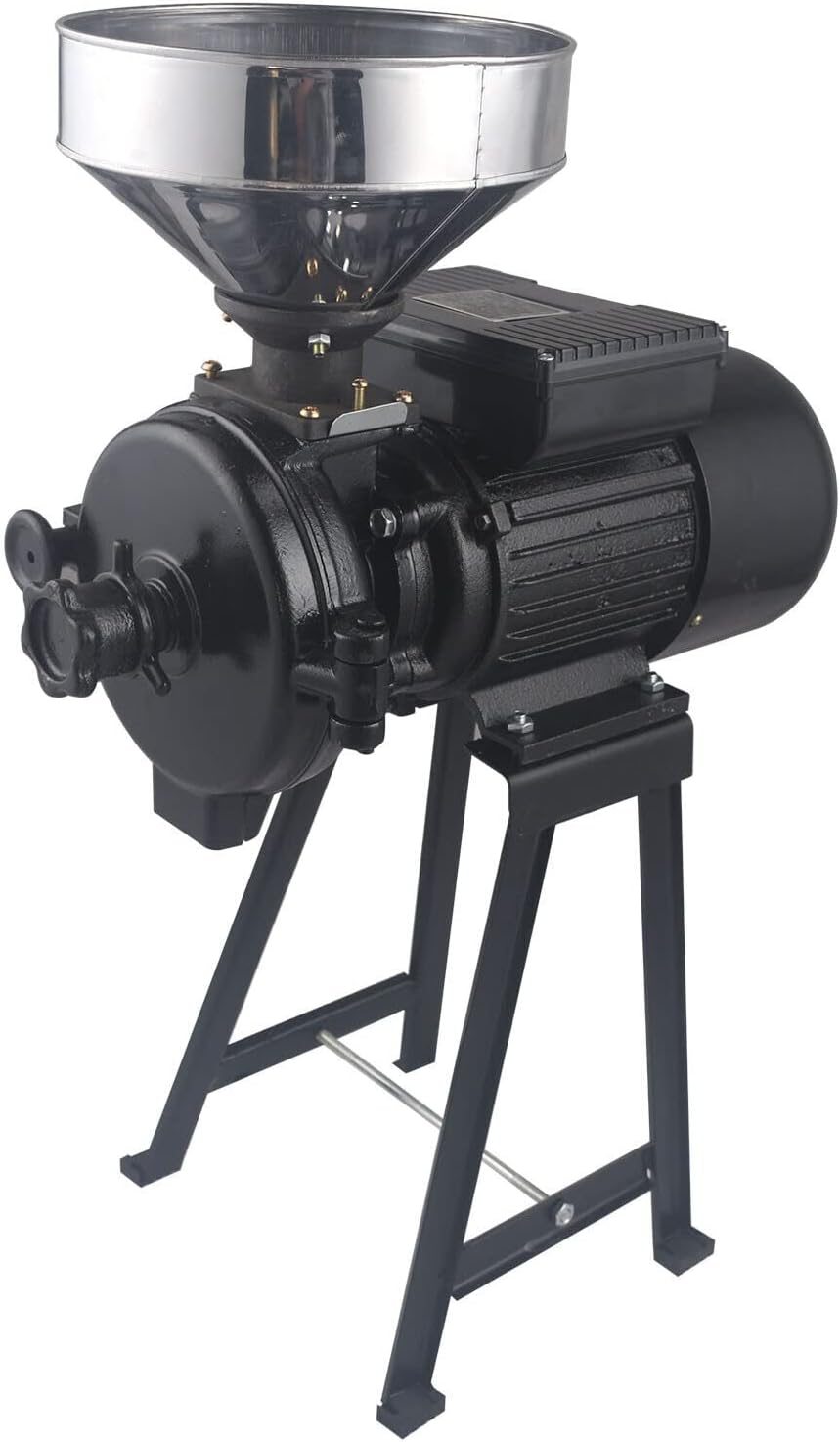 1500 W Elektrisch Getreidemühle, Kornmühle, Elektrischemühle Getreidemühle, Schrotmühle für Getreide, Getreidebrecher, Mühle für Getreide, Maisstängel, Futtermittel