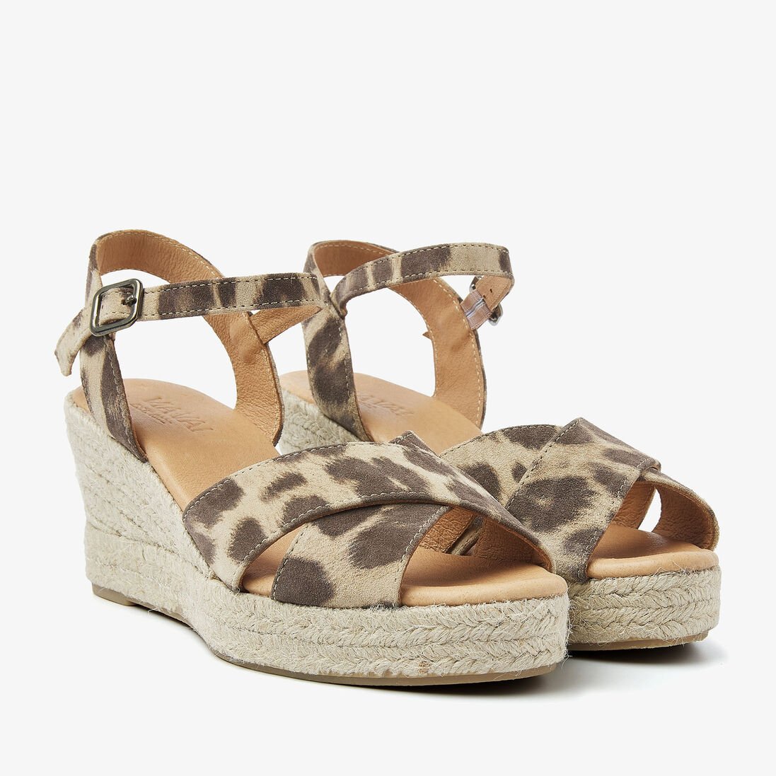 bruine via vai sandalen met hak luisa tiana