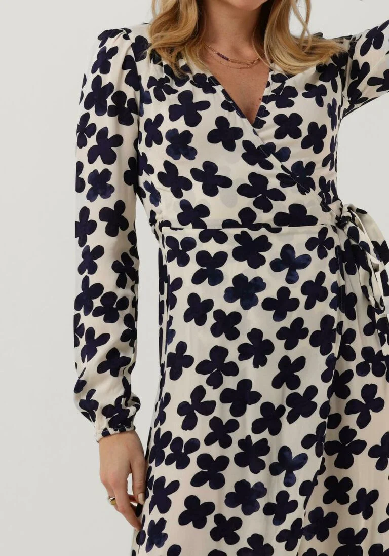 FABIENNE CHAPOT donkerblauwe fabienne chapot midi jurk natasja dress 124