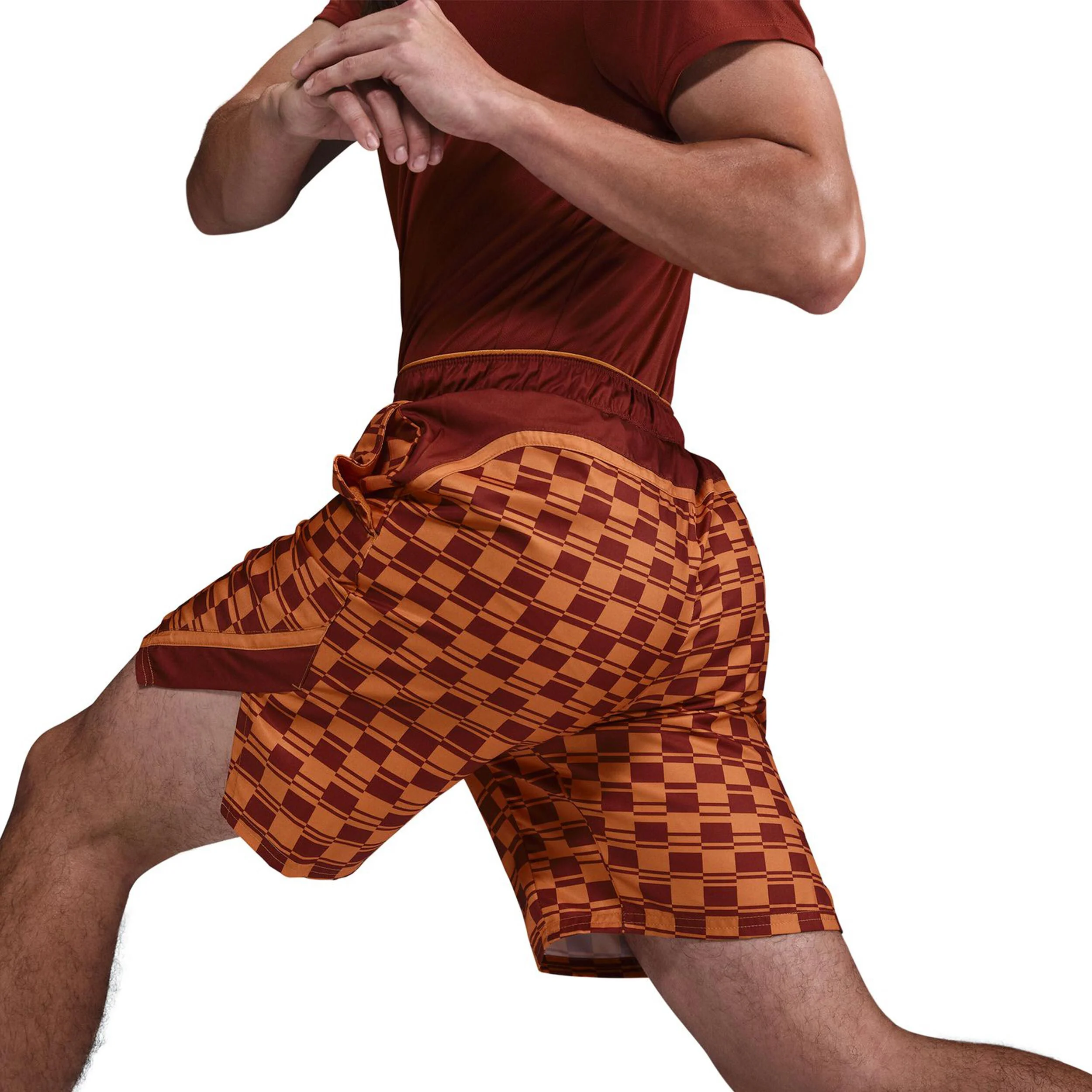 Nike Court Dri-FIT Victory High Rise 9in All Over Print Shorts Hommes - Marron