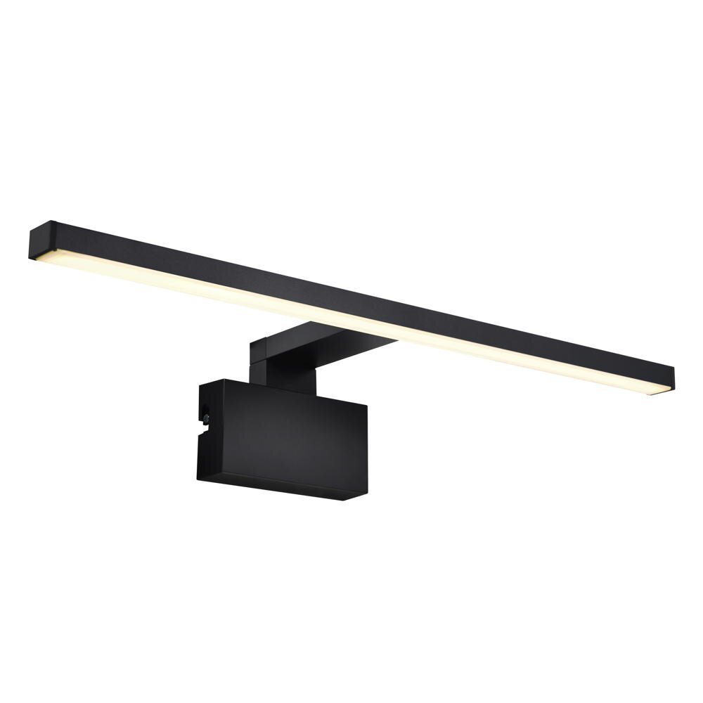 Marlee spiegellamp in zwart, 8,9W, 800lm, IP44