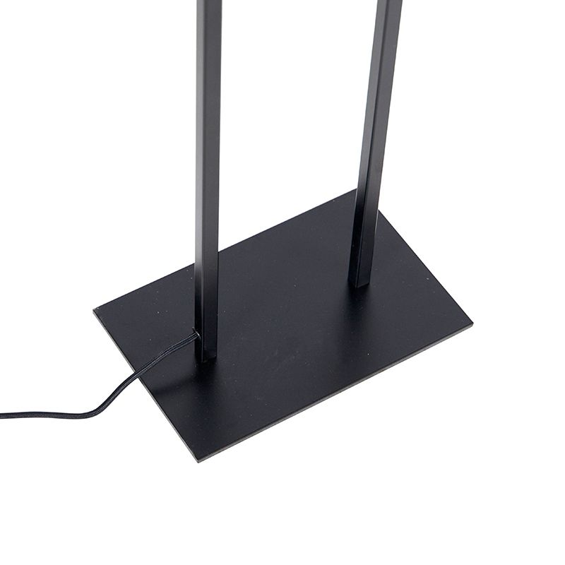Moderne vloerlamp zwart - Balenco Wazo
