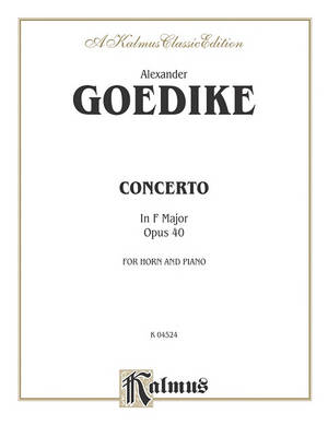 Concerto for Horn and Orchestra (Book)