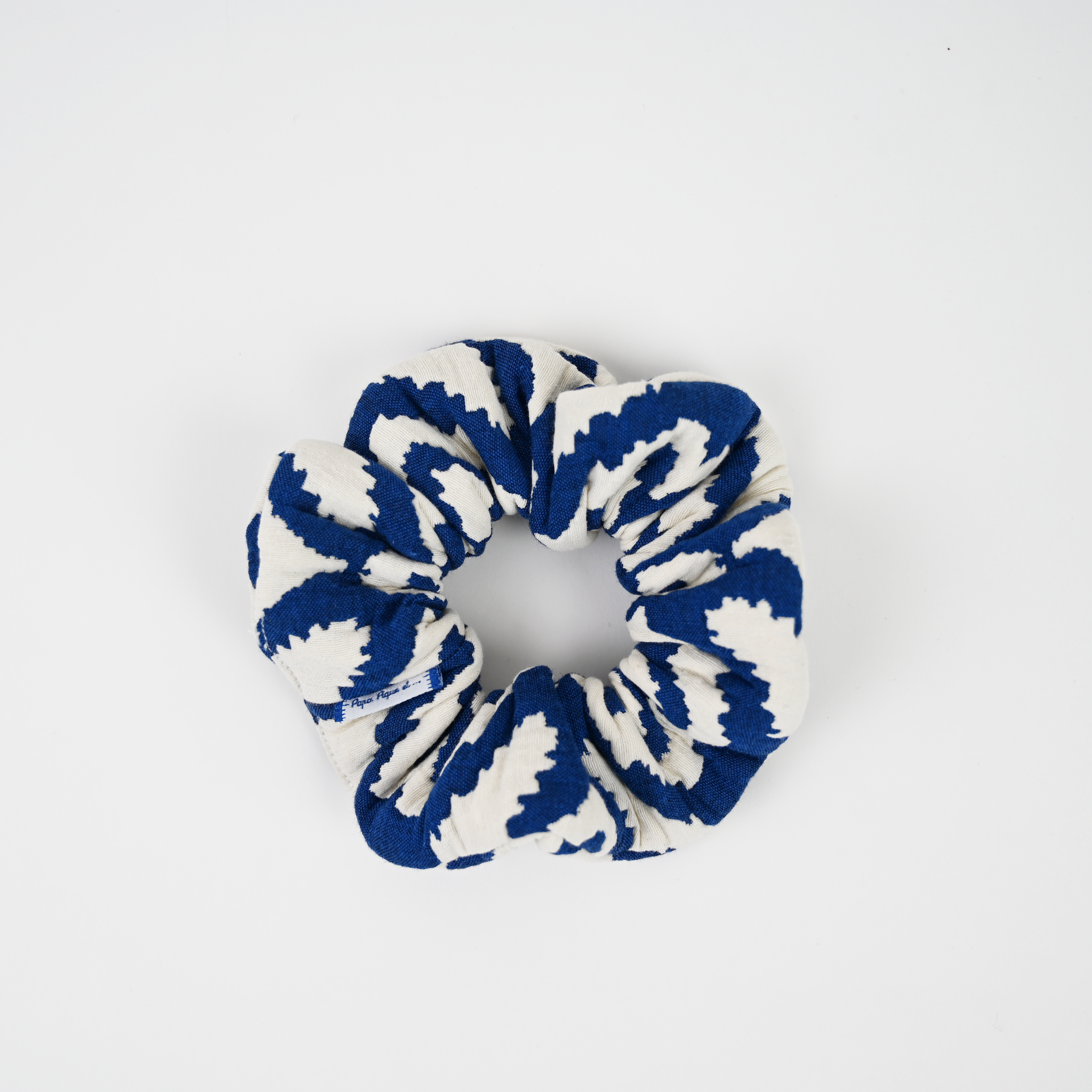 Chouchou Jacquard Bleu
