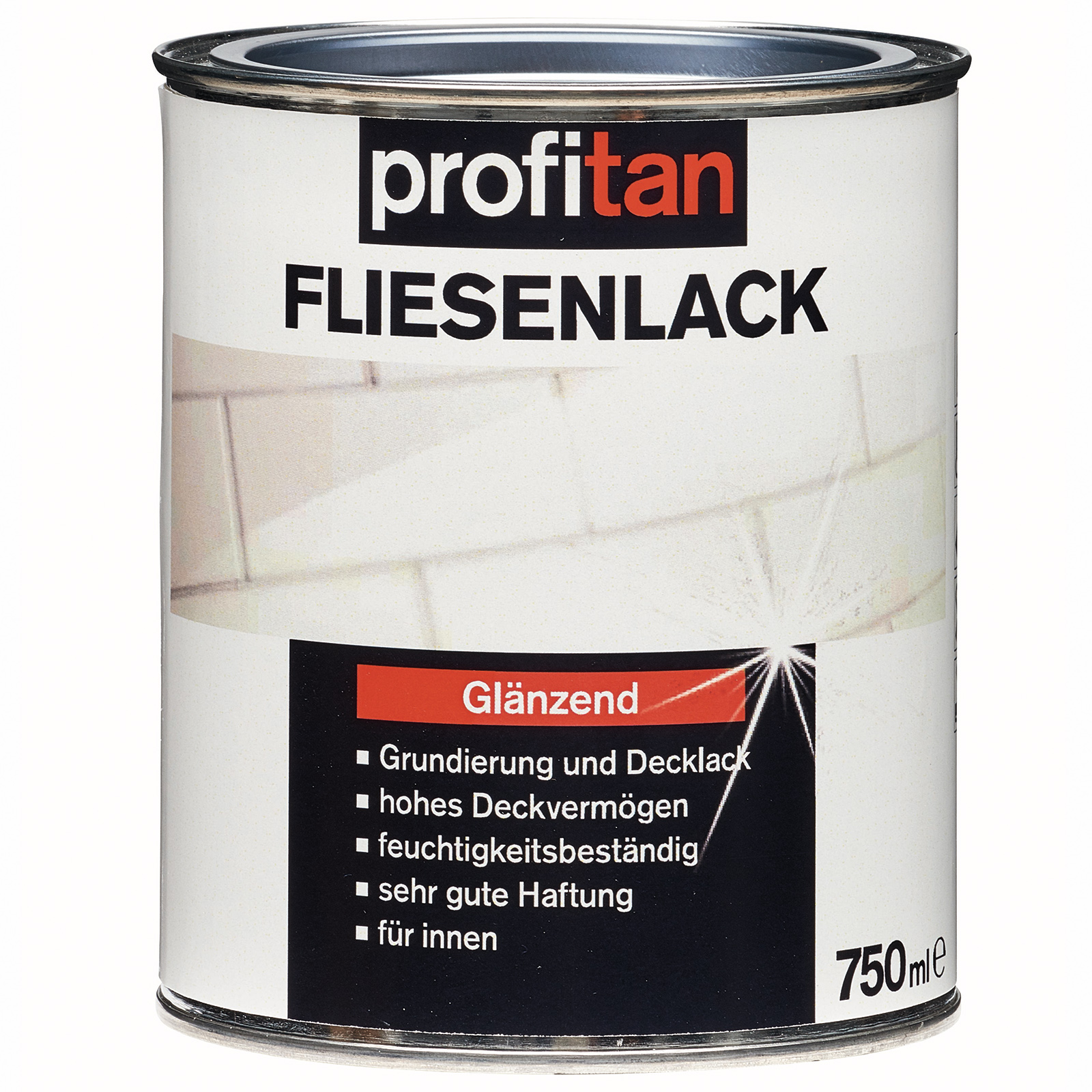 profitan Fliesenlack - weiß glänzend - 750 ml
