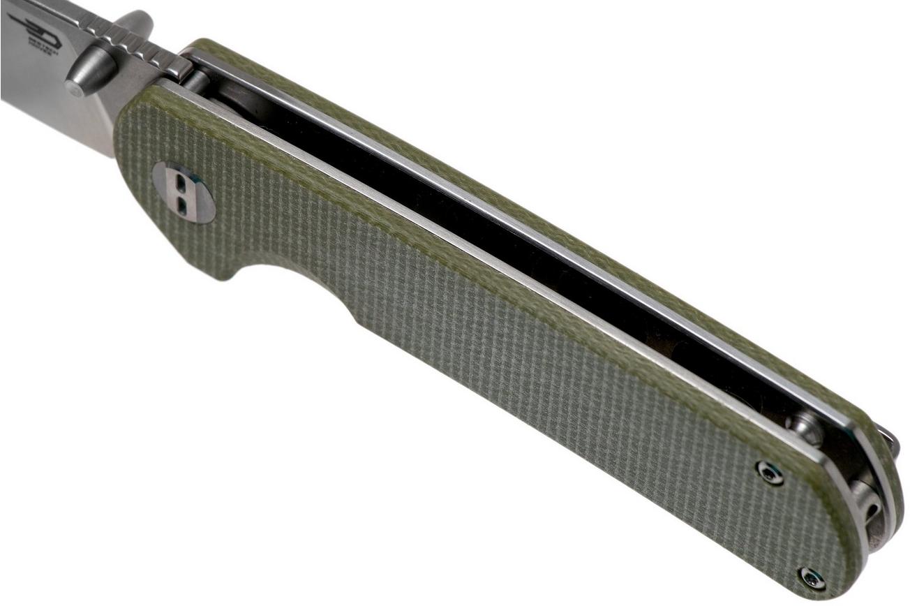 Bestech Sledgehammer BG31D Beige Micarta, Two Tone zakmes