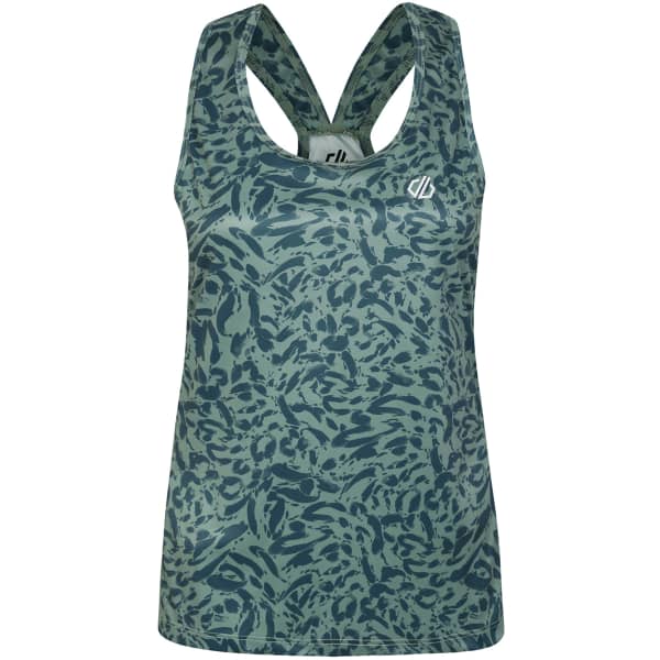 Débardeur running DARE 2B ARDENCY II VEST LILYPAD GREEN TRUE ANIMAL PRINT