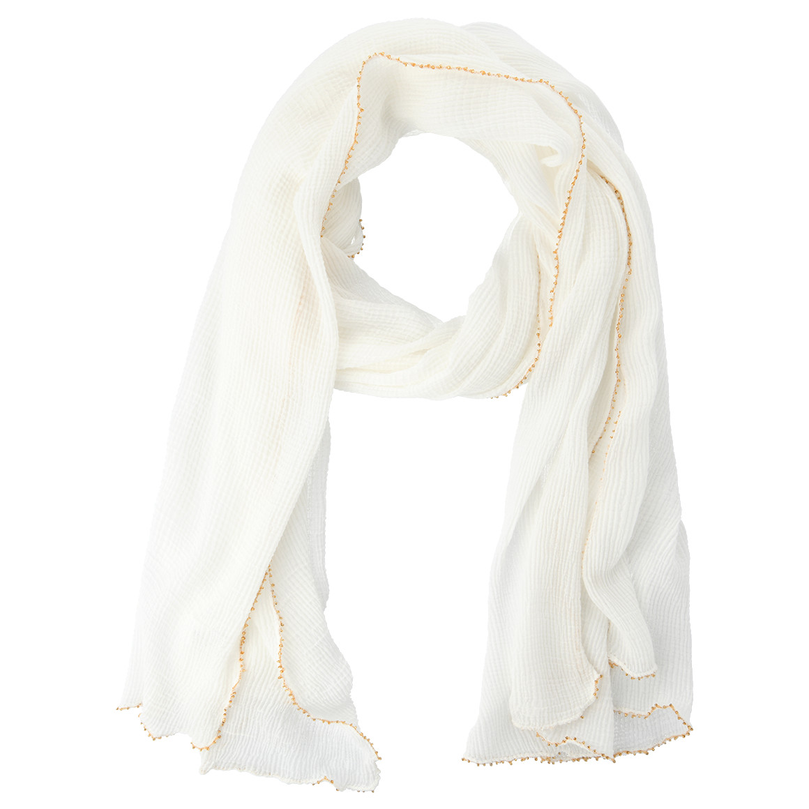 Gina Benotti Damen Tuch in Unifarben weiss