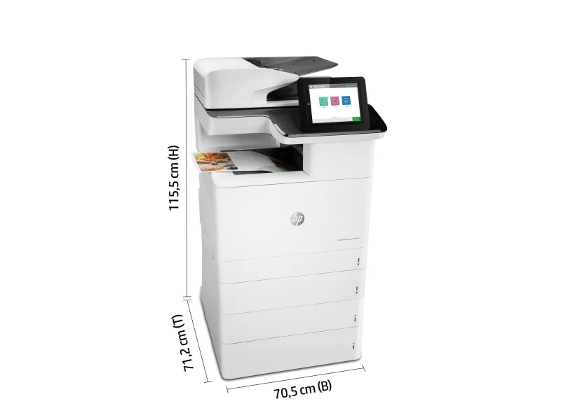 HP Color LaserJet Enterprise MFP M776dn - Multifunktionsprinter - farve - laser - 297 x 864 mm (original) - A3 (medie) - op til 46 spm (kopiering) - op til 46 spm (udskriver) - 650 ark - USB 2.0, Gigabit LAN, USB 2.0 vært