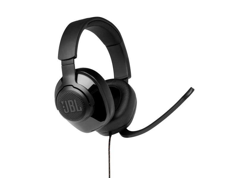 JBL Headset Quantum 200 Schwarz Kabelgebundenes Over-Ear-Gaming-Headset mit klappbarem Mikro