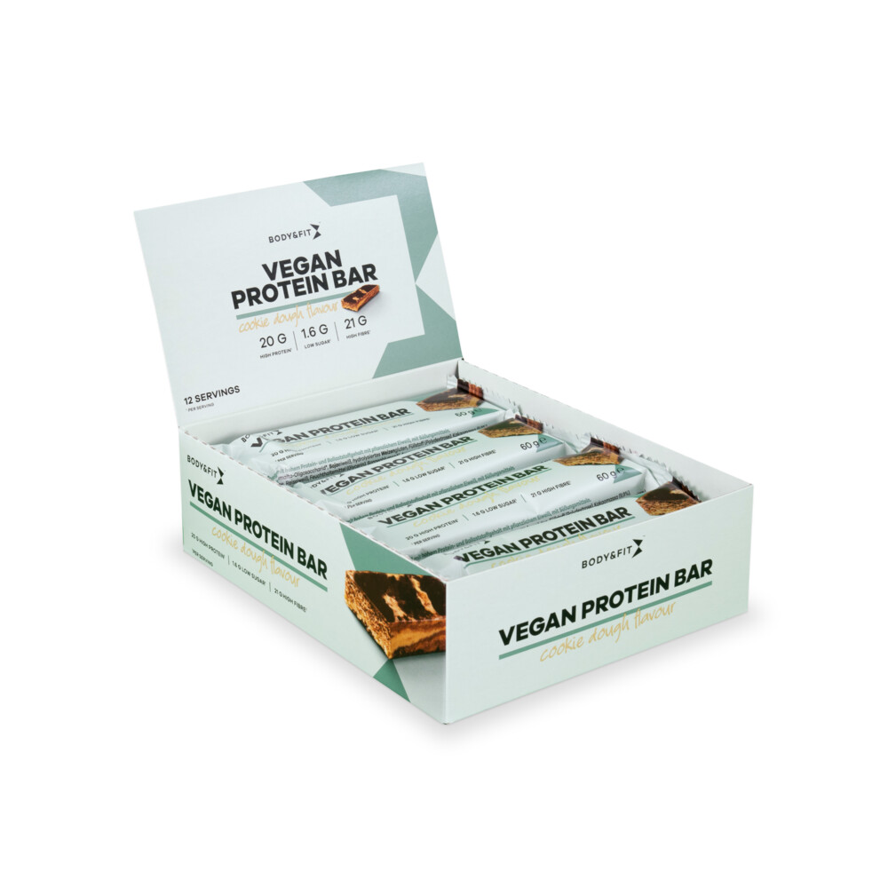 Body & Fit Vegan Protein Bar Cookie Dough12 x 60 gr