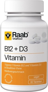 Raab Vitamin B12 + D3 Lutschtabletten, 60 Stück
