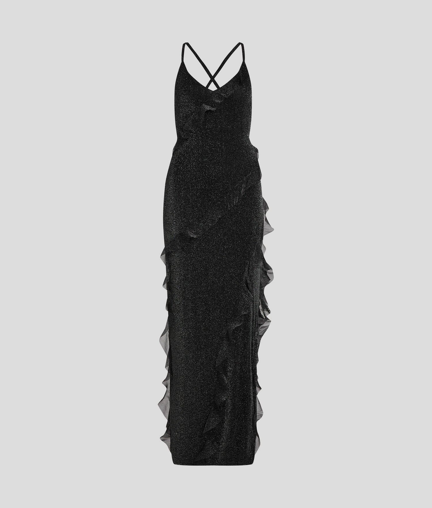 ROBE À VOLANTS EN LUREX