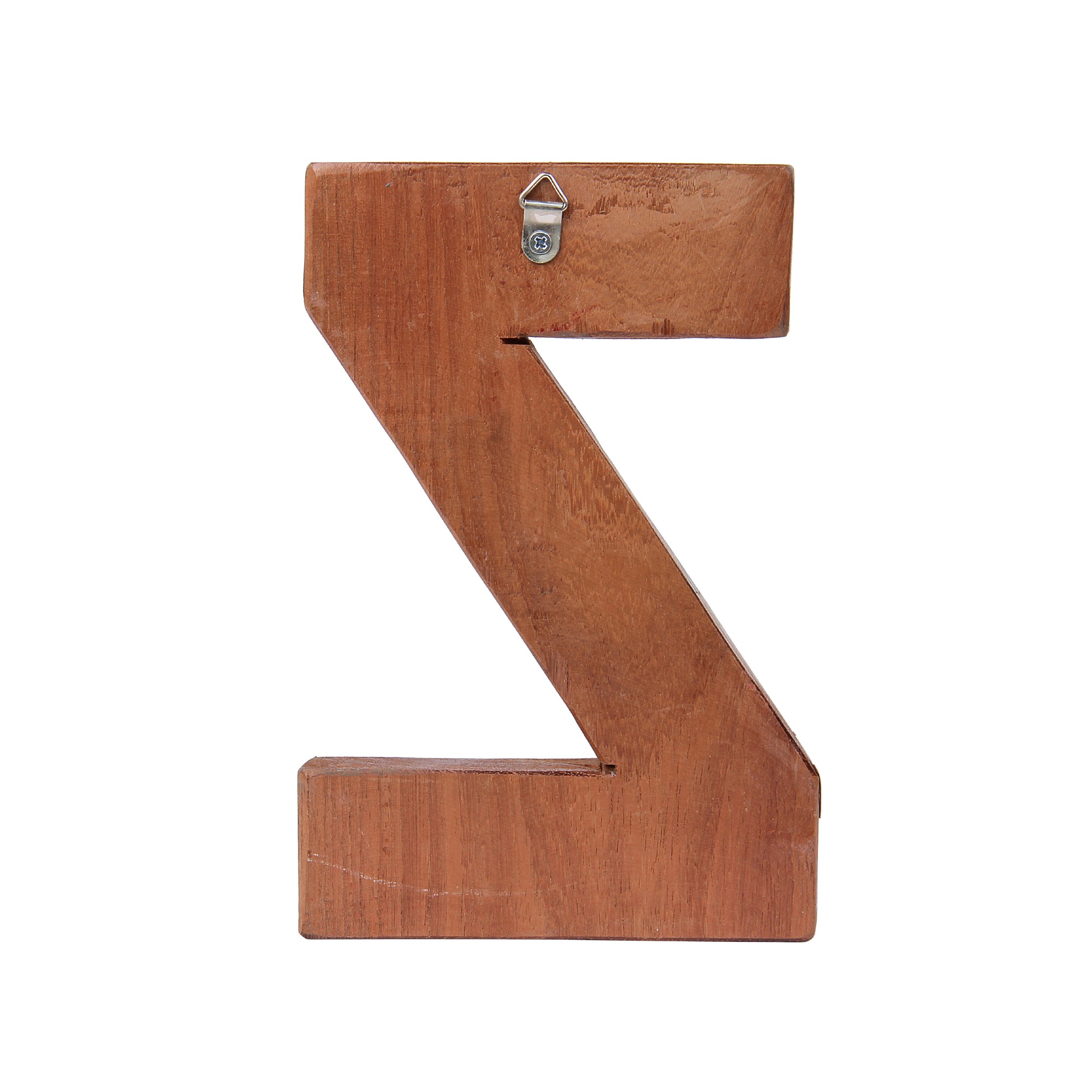 Holzbuchstabe 'Z', mehrfarbig, T 2,5 cm, B 13 cm, H 19 cm von fischer's lagerhaus