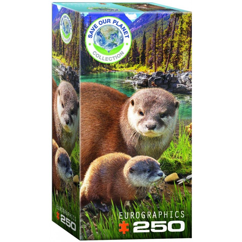 Puzzle 250 pièces - Save our Planet Collection - Loutres