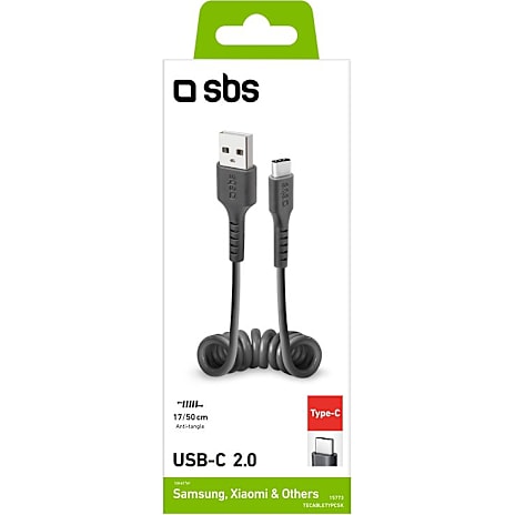 SBS USB 2.0 -C spiralkabel