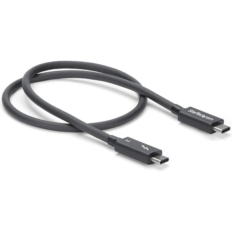 StarTech.com Câble Thunderbolt 3 (40 Gb/s) USB-C de 50 cm - Compatible Thunderbolt, USB et DisplayPort - M/M
