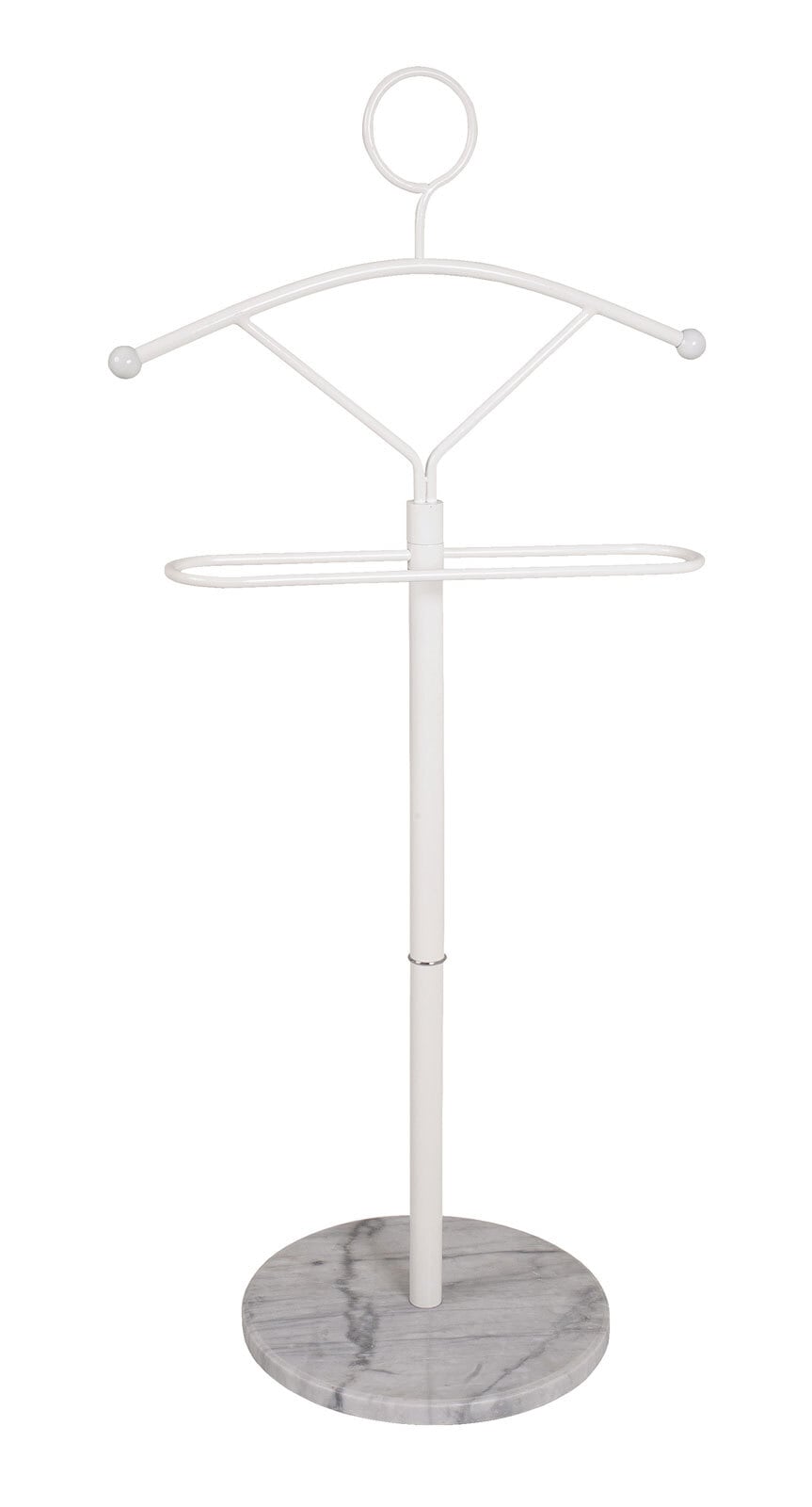 Herrendiener Marbela Weiß-Chrom-Marmor ca. 53 x 121 x 37 cm
