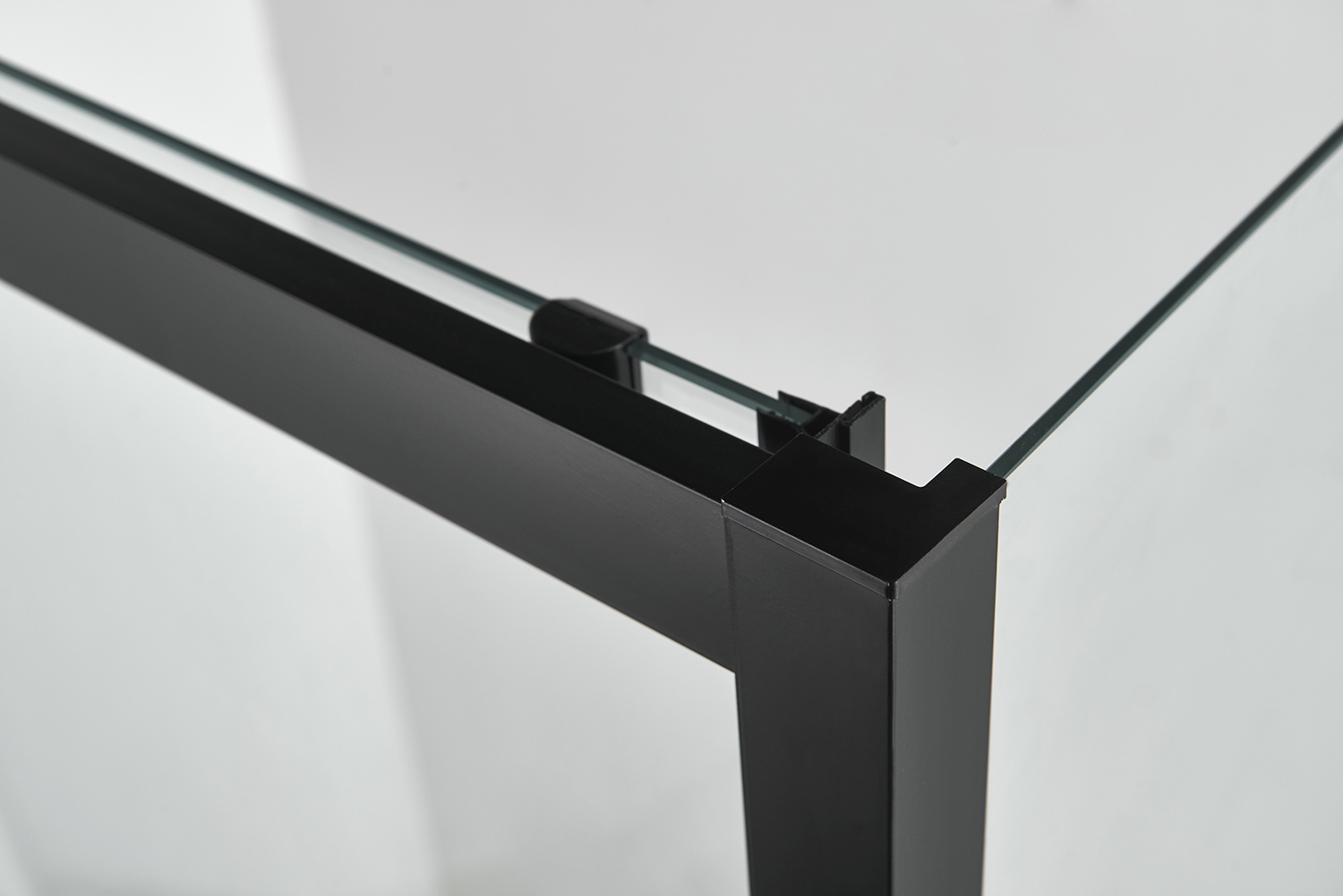 Saniclear Elite Black douchecabine 120x80 met softclose schuifdeur en zwarte profielen