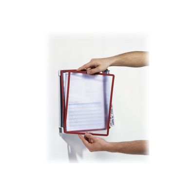 Durable Vario - Support mural de consultation avec 10 pochettes A4 - couleurs assorties
