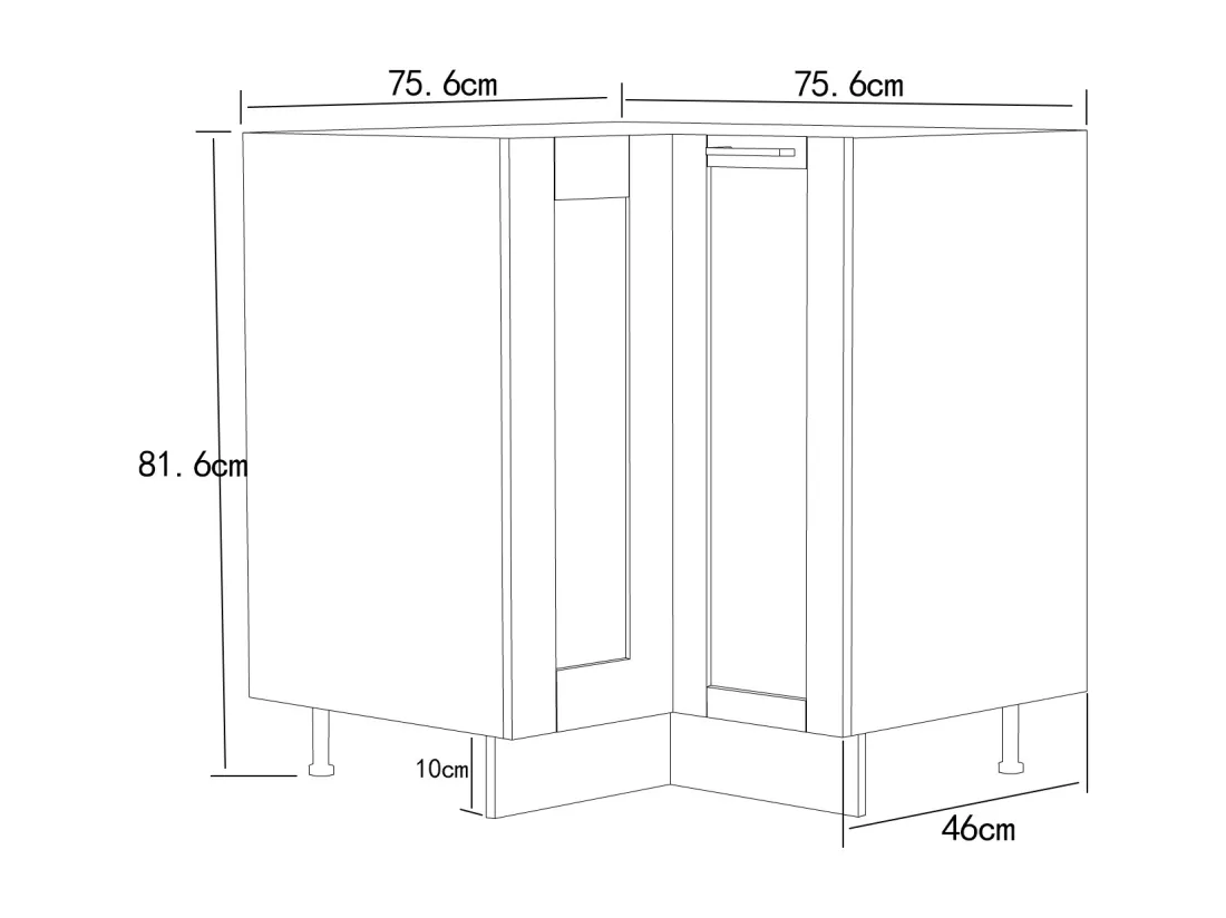 Armoire de cuisine d'angle Colura