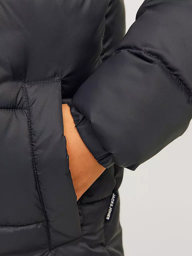 JACK & JONES Jungen Steppjacke JJMOON schwarz