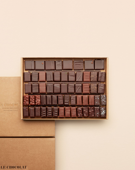 Coffret Ganaches & Pralinés à l'Ancienne 58 pièces | Le Chocolat Alain Ducasse 490g
