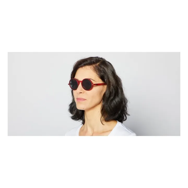 IZIPIZI Lunettes de Soleil #G - Collection Adulte | Rouge