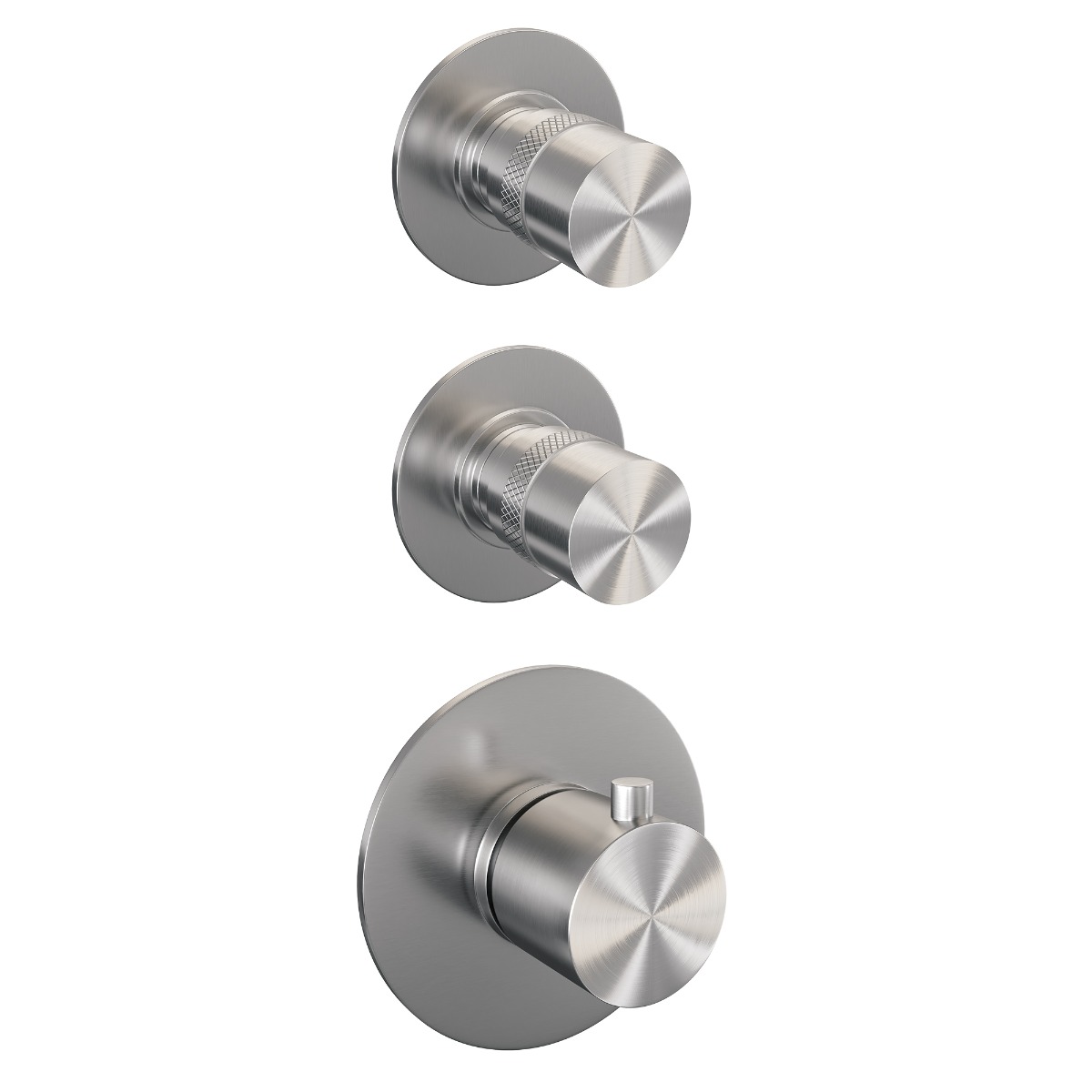 Brauer Brushed Edition complete inbouw regendouche met staafhanddouche, gebogen wandarm, glijstang en hoofddouche 30cm set 16 RVS geborsteld PVD