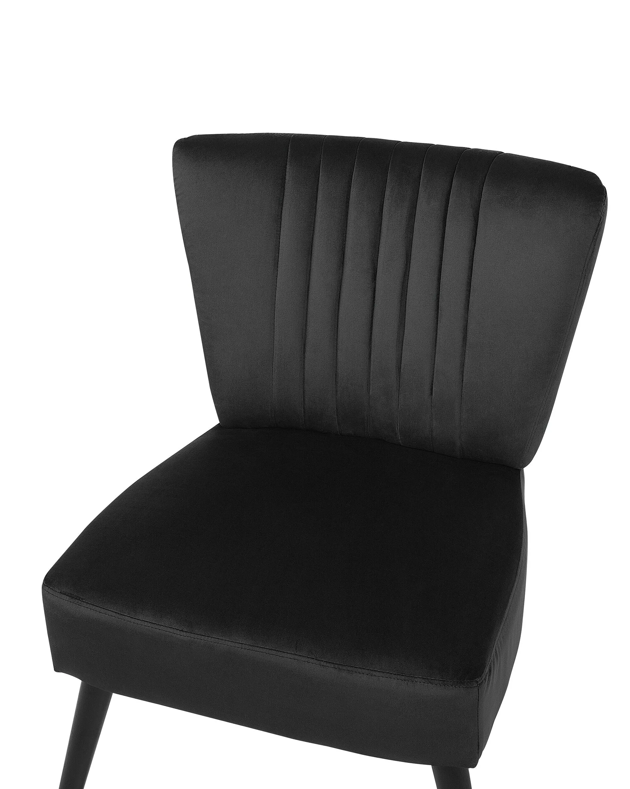 Fauteuil VAASA Fluweel Zwart