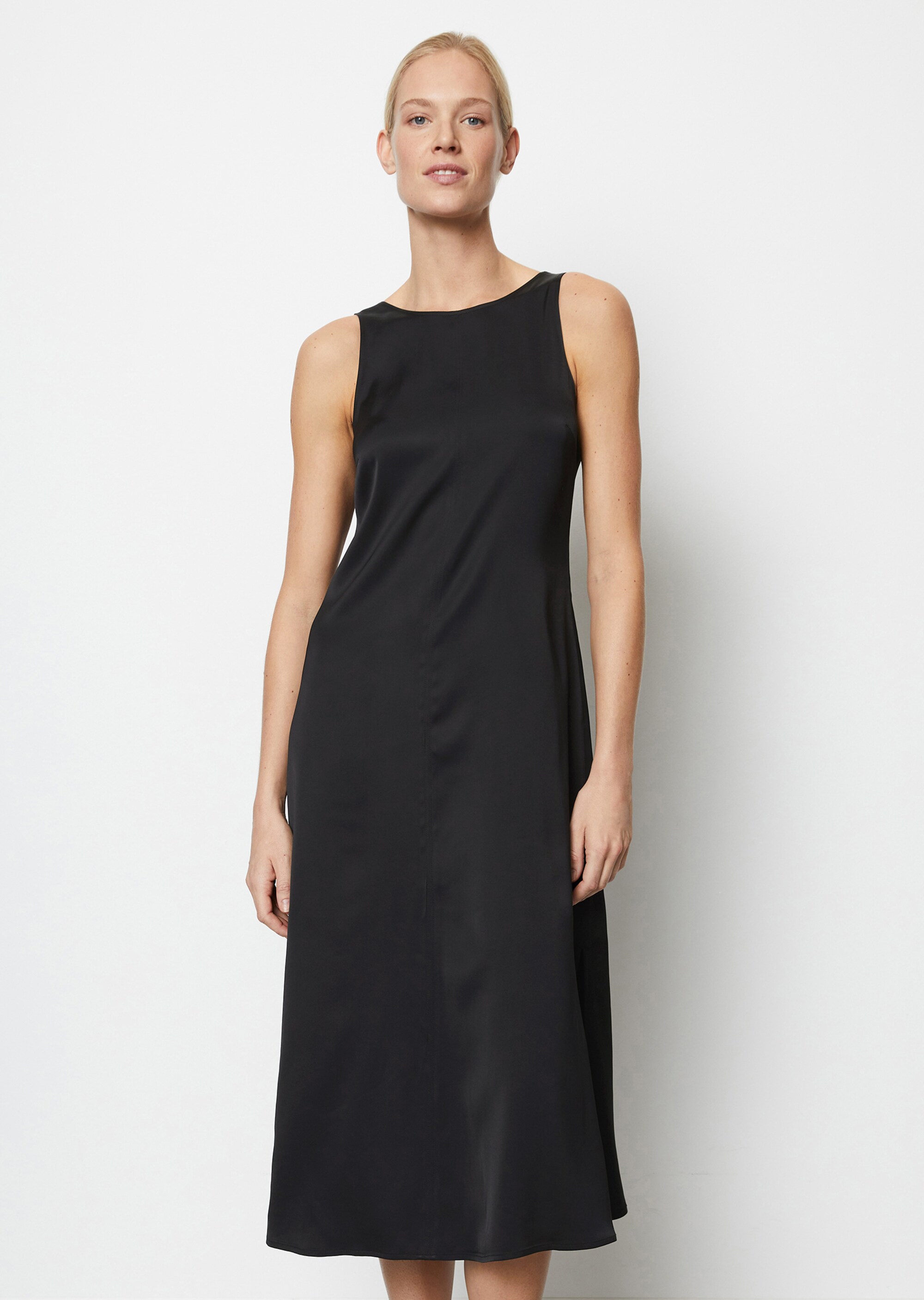 Ärmelloses Kleid relaxedaus Viskose-Satin