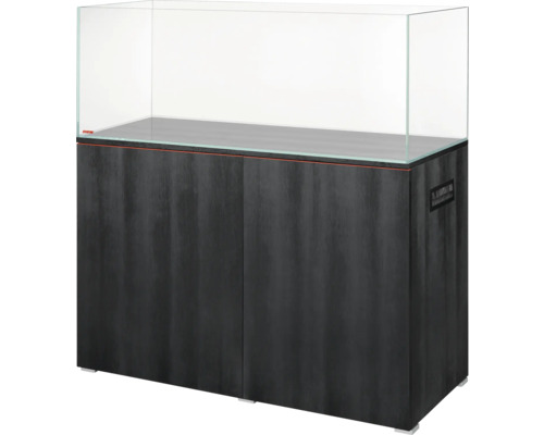 EHEIM aquariumcombinatie: Aquarium clearscape 300 nero, 300 l aquarium, 120 x 50 x 50 cm, wit glas en zwarte kast