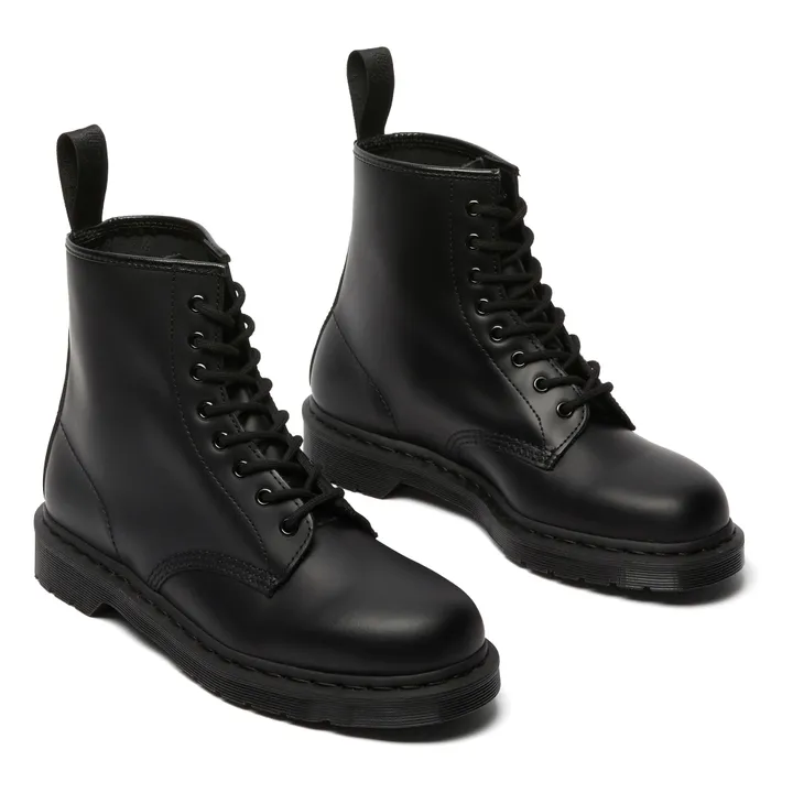 Dr Martens Boots à Lacets 1460 Cuir Lisse Mono - Collection Femme  | Noir