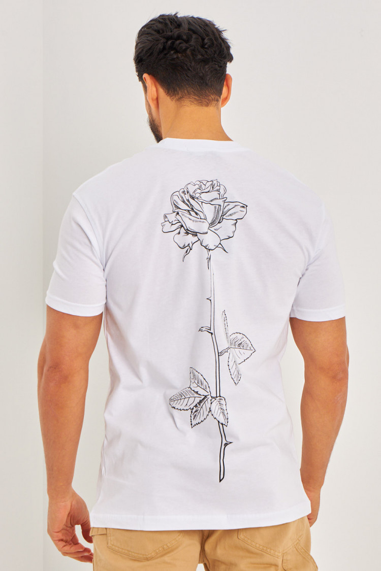 T-shirt fleurs 
