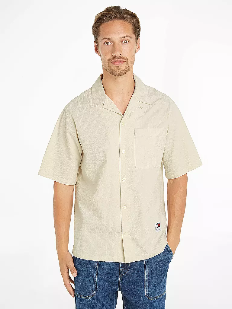 TOMMY JEANS Hemd Regular Fit  beige