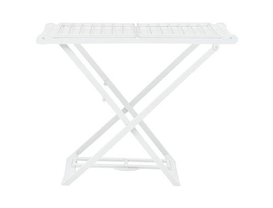 VIDAXL - étendoir à linge pliable blanc plastique