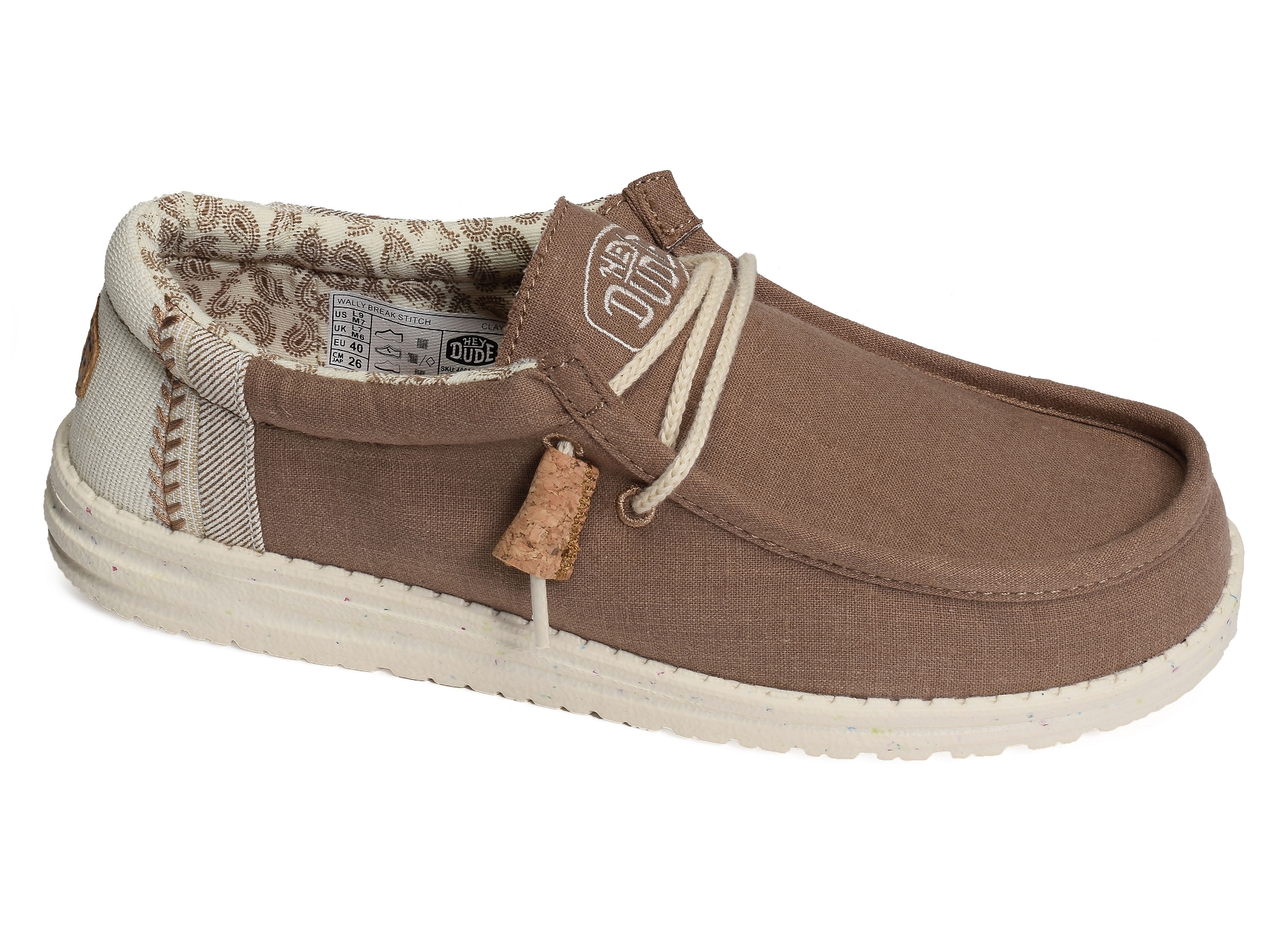 Wally breack stitch marron beige